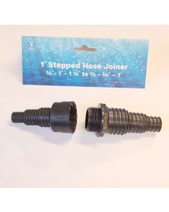 Stepped Hose Joiner 3/4" - 1" Packaged