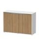 Splendid 120 Cabinet White Slat