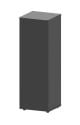 Kubus Curve 44L Cabinet Black